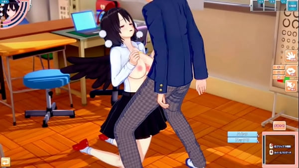 Nonton 【エロゲーコイカツ！】東方project 射命丸文のおっぱい揉んで仁王立ち手コキフェラ奉仕してもらってからのセックス！爆乳エロアニメ【ヘンタイゲーム】 thumbnail