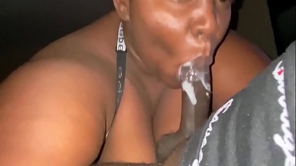 Ebony Bbw Deepthroat | She Kept Sucking He Kept Screaming Lol (both Cumshots) thumbnail