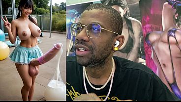 Asian Transgender Girl Filling Up Balloons With Her Transgender Cum, Ai Generated thumbnail