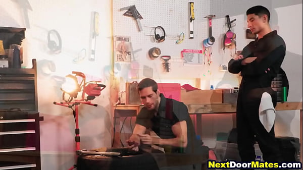 Hot Auto Mechanics Licking Ass & Fucking In Garage thumbnail