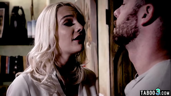 Skinny Busty Blondie Taking Care Of A Big Dicked Dude thumbnail