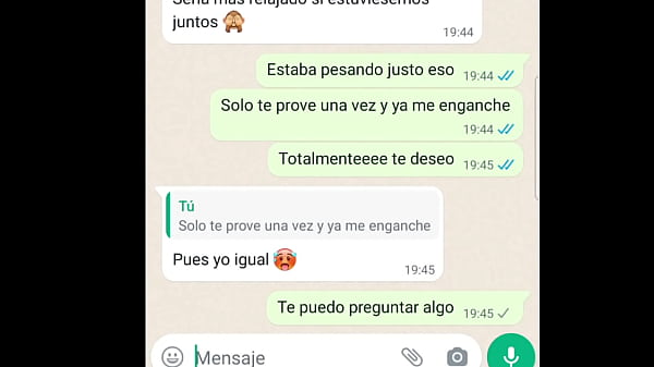 Hablando con mi novia despues de cojer