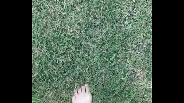 Feet on the grass with nails if you want more