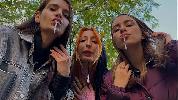 You Are Stopped By Unknown Girls To Be Humiliated - Pov Triple Spitting Femdom On Public thumbnail