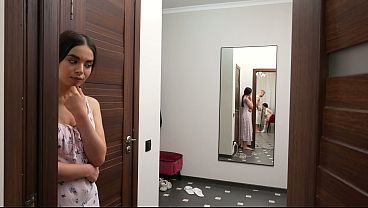 From caught in the act to wild threesome with two horny girls