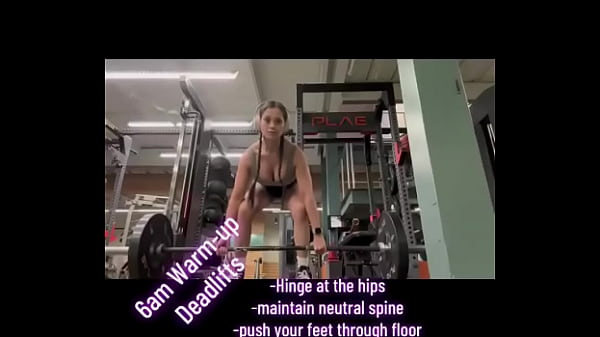 Nonton 6am-warm-up Deadlifts-hinge At The Hips-maintain Neutral Spine -push Your Feet Through Floor-pull Weight Up-keep Bar ... thumbnail