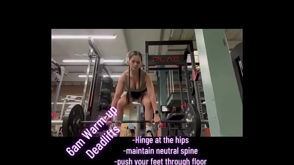 6am warm up deadlifts hinge at the hips maintain neutral spine push your feet through floor pull weight up keep bar