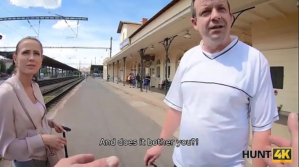 HUNT4K. Lucky hunter fucks wonderful young lady for a lot of money 