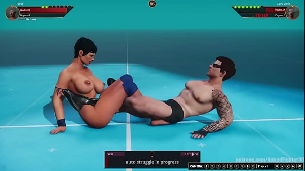 Furia VS Lord Jerle (Naked Fighter 3D)