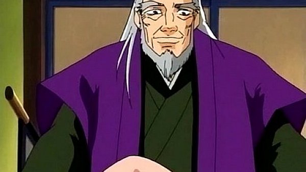 Nasty anime girl fucks with older man 