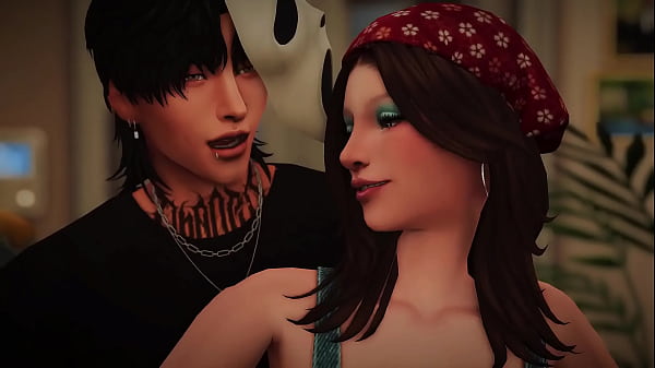 slut at a halloween party takes two dicks