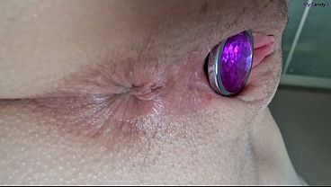 Self Masturbation Very Close In The Ass And Pussy With My New Dildos - Extreme Close Up thumbnail