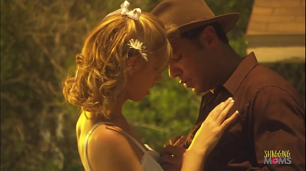 Naughty Blonde With Small Tits Lets Horny Cowboy Fuck Her In The Woods thumbnail