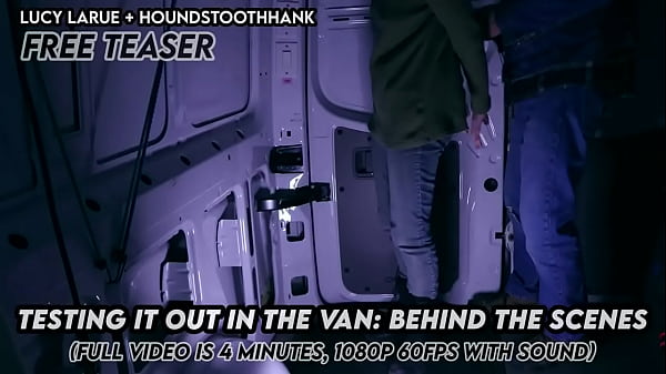 Testing It Out in the Van Behind the Scenes
