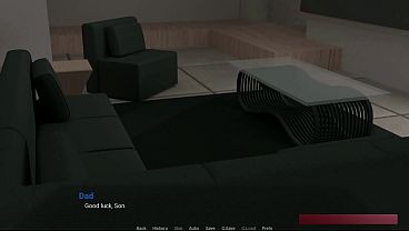 Away from home 6 eva and liam secret under table moment visual novel gameplay