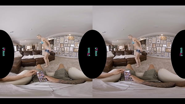 Skinny Blonde With Short Hair Gets Creampied In Virtual Reality thumbnail