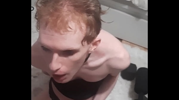 Femme Twink Loves Cock So Much That They Have Shuddering Orgasm And Shoot Load thumbnail