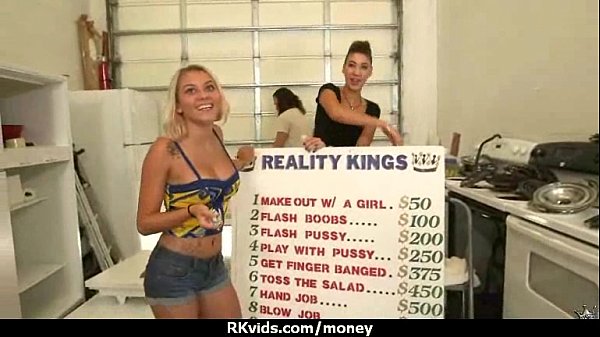 Slutty amateur babe is paid cash from some crazy public sex 12