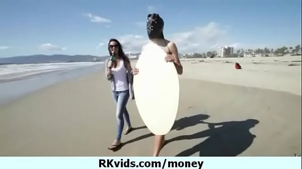 Desperate teen naked in public and fucks to pay rent 24