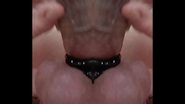 M90 20250707 Precum strands Drip on Pink Tipped Plug and Knotted Dildo after DP Closeup of both side by side in my anal orifice