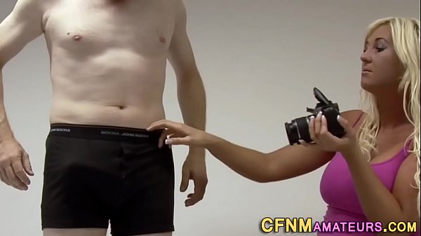 Big tit blonde cfnm tugs