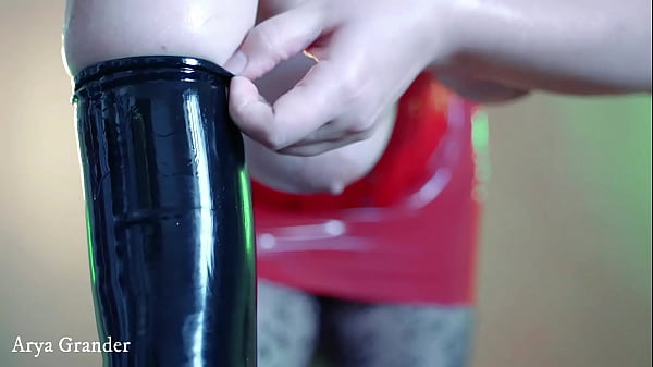 Hot Milf With Curvy Body In Rubber Fashion Dress thumbnail