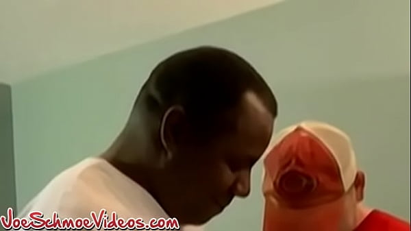 Interracial raw sex with older black guy 