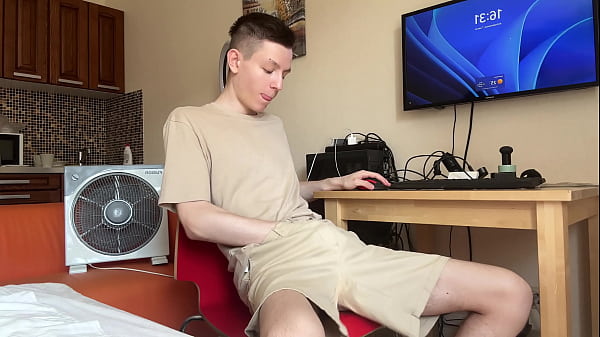 Manager Won't Be Happy. Remote Employee Evgeny Is Jerking Off Again! thumbnail