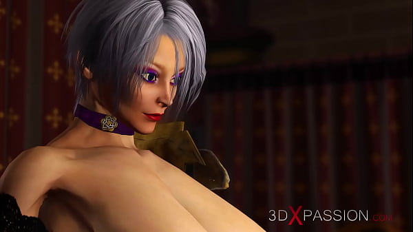 A Super Hot Dickgirl Plays With A Sexy Young Brunette In The Medieval Castle thumbnail