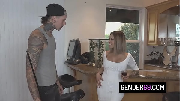 Hot tranny milf TS Foxxy anal reamed 