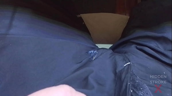 Powerful cumshot stream close up stroke