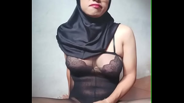 Black Hijab Bodystocking Trans Toys Ass And Masturbate thumbnail