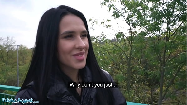 Public Agent Black Haired Babe Flashes Her Great Tits For Cash thumbnail