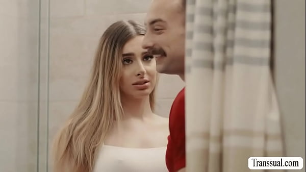 Busty Ts Babysitter Is Doing Laundry While Her Boss Is Fucking Her Ass Behind The Back.after That,they Move Into The Bathroom And Continue Fucking. thumbnail