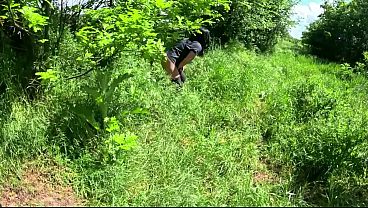 Outdoor deepthroat rough facefucking and cum all over my downjacket