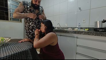 Nicoly de Pijaminha na Cozinha: Lukas Mete e Bota Ela pra Engolir Tudo
