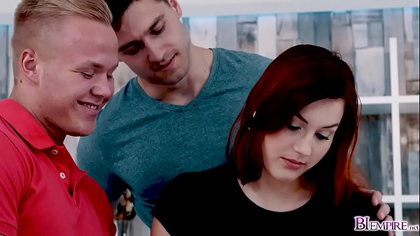 While ginger Cutie Charlie Red is bored studying naughty hotties Billy and Christian Dean are in the mood for some naughty sex! 