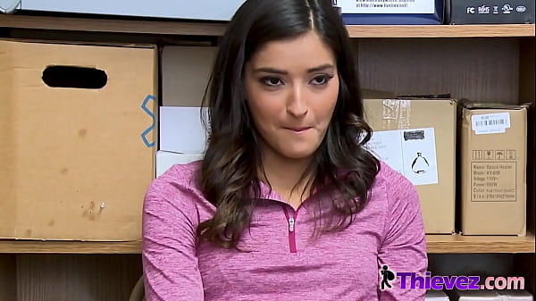 Emily gets her cunt deeply drilled by officer who makes her strip down after finding her guilty of stealing 