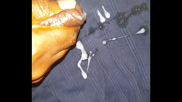 Cumshot in the bathroom