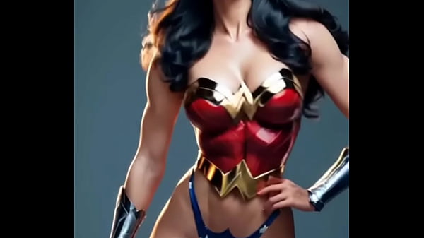 La mujer maravilla anime de IA  sexy 