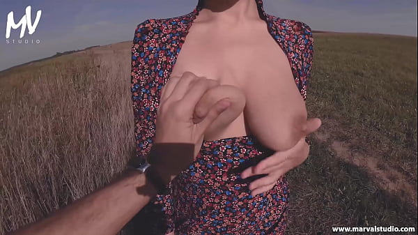 MarVal - Girl Flashing her boobs for man and after doing handjob and fuck 