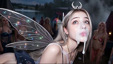 Teens Came To A Cosplay Party To Dance, But They Were Filled With Tons Of Cum!!! (ai Generated) thumbnail