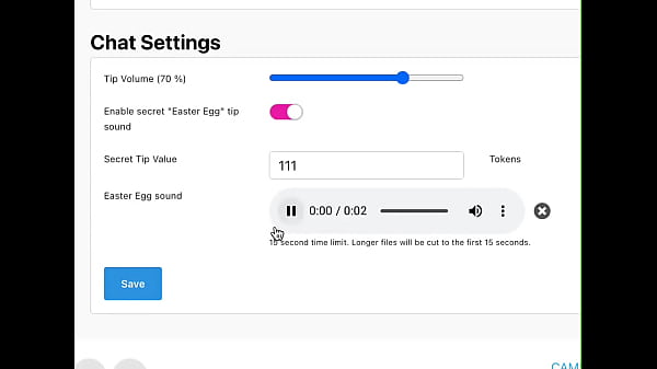 ATTN Models! ? New on Camsoda ? Now you can upload custom tip sounds in your cam room. Just pick a sound ... 