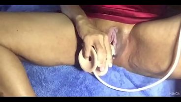 Horny wife wishes she had a hot load in her pussy