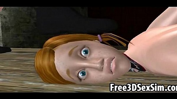 Two sexy 3D cartoon babes in leather getting fucked 