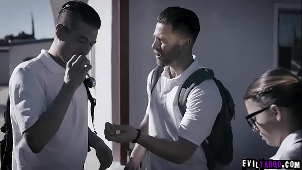 Nerdy Babe Shows Wild Fucking Skills In A 3some thumbnail