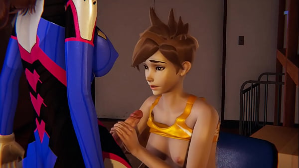 Futanari - Tracer X Dva - Handjob And Creampie thumbnail