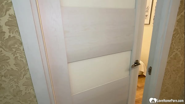 Blonde lets me fuck her shaved pussy 