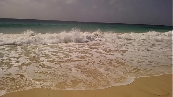Wife On The Beach In Swimsuit thumbnail