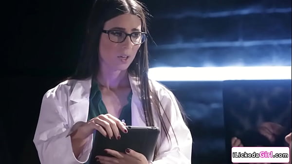 Doctor Serena Blair Gets Turned And Joins The Threesome Upon Seeing Lesbian Test Subject Shyla Jennings Licking Her Latina Assistant Melissa Moore. thumbnail